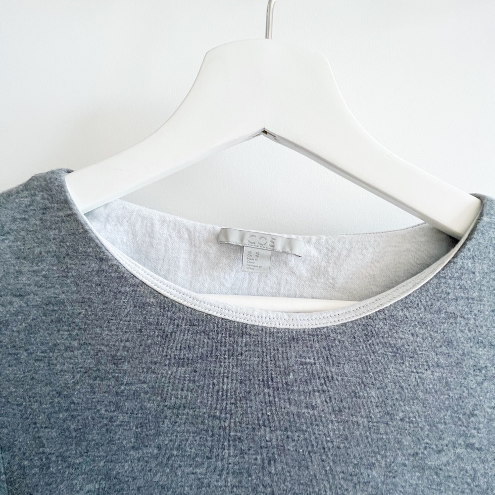 COS Shift Shirt Grey Dress XS - Picture 3 of 3